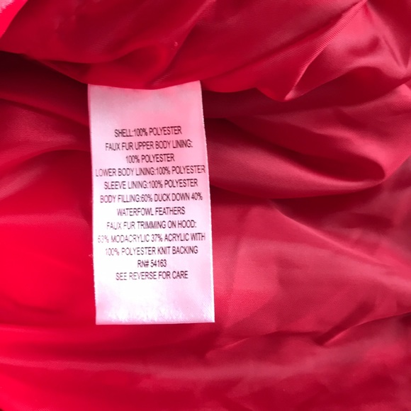 Red Calvin Klein Down Coat - Picture 16 of 16